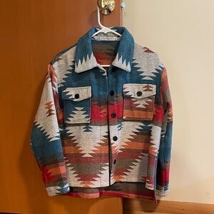 Southwestern Patterned “Shacket”